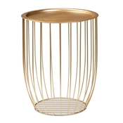 Baxton Studio Mabon Modern and Contemporary Gold Finished Metal End Table